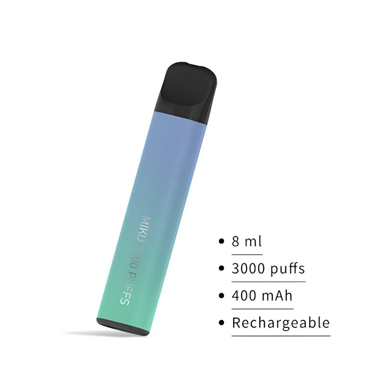 Miku Disposable Vape Device 8ML 3000 Puffs 400mAh ...