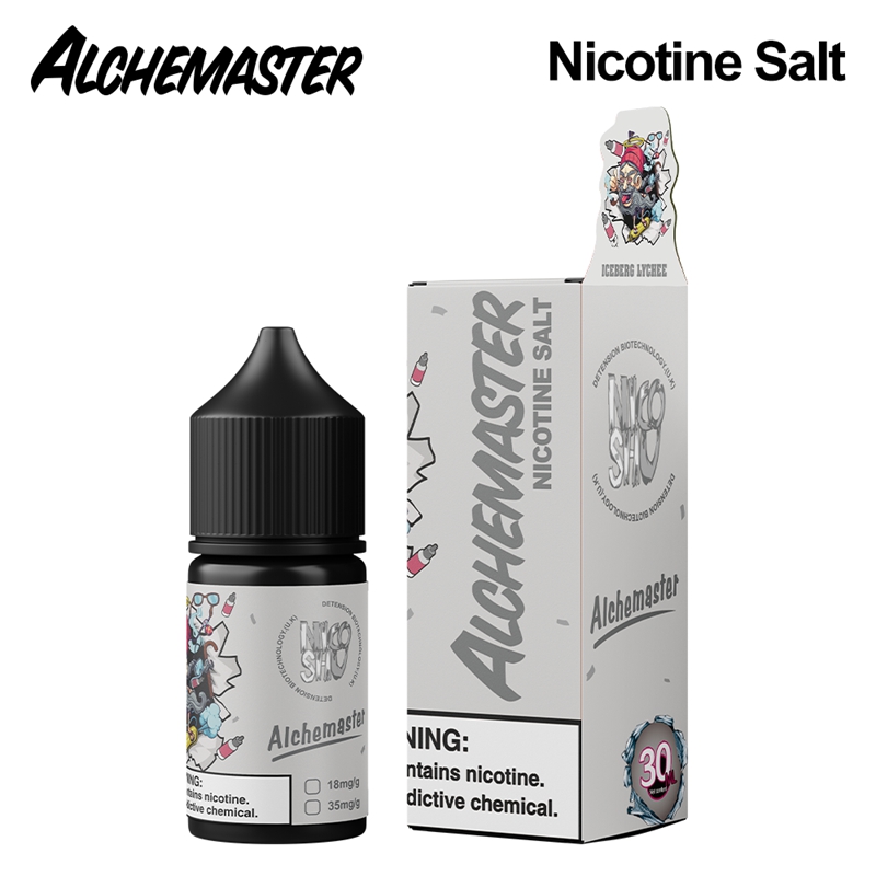 Alchemaster Nicotine Salt E-liquid # Iceberg Lychee