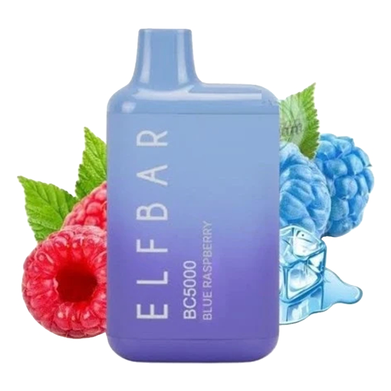 ELF BAR BC5000 Disposable 5000 Puffs Blue Raspberr...