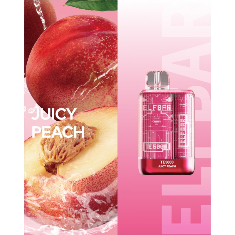 ELF BAR TE5000 Disposable Vape 5000 Puffs – Juicy Peach