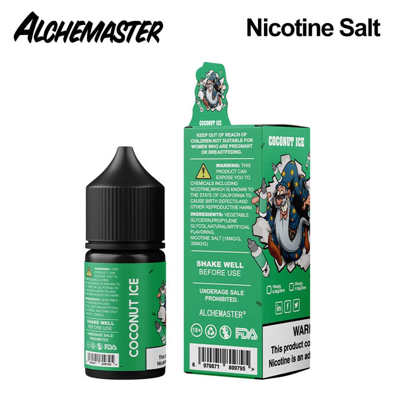 Alchemaster Nicotine Salt E-liquid # Coconut Ice