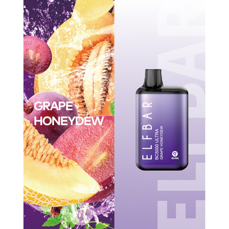 ELF BAR BC5000 ULTRA Disposable Vape 5000 Puffs – Grape Honeydew