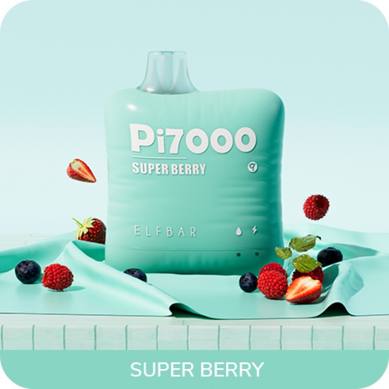 ELF BAR PI7000 Disposable Vape 7000 Puffs – Super Berry