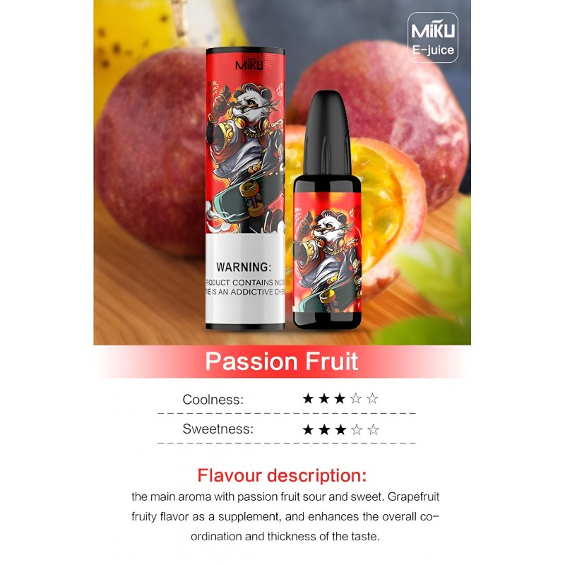 Miku Passion Fruit E-juice #004 Mix Flavour