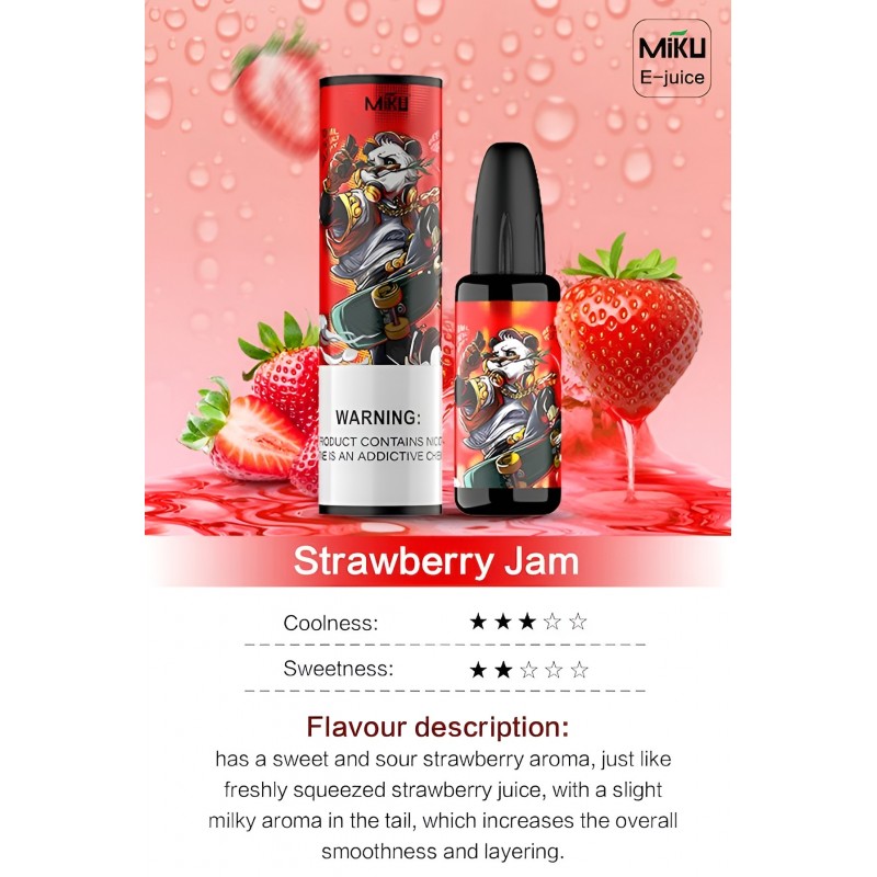Miku Strawberry Jam E-juice #030