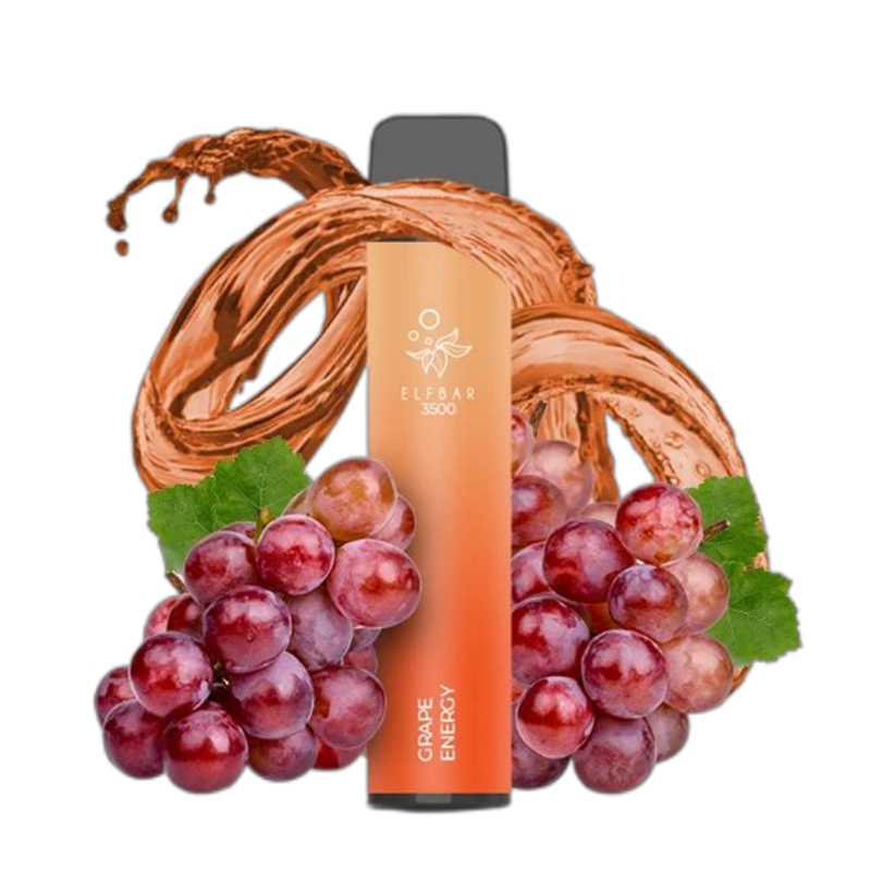 ELF BAR 3500 Disposable Grape Energy 3500 Puffs 10...