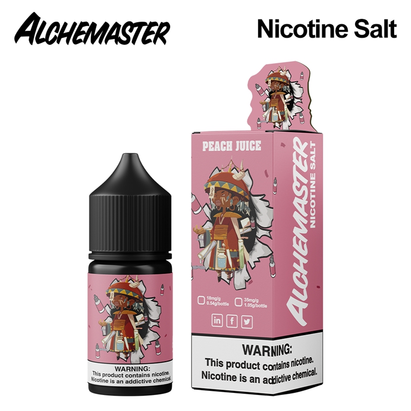 Alchemaster Nicotine Salt E-liquid # Peach Juice