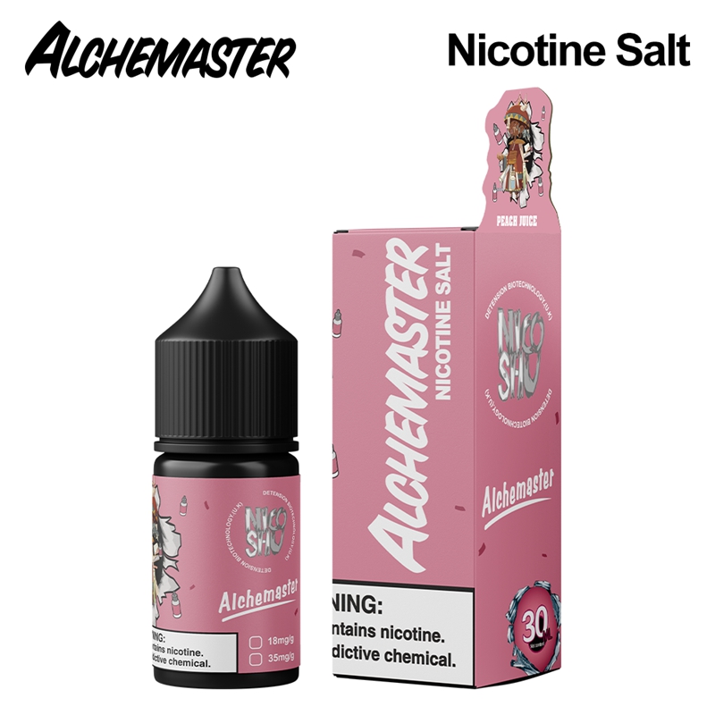Alchemaster Nicotine Salt E-liquid # Peach Juice