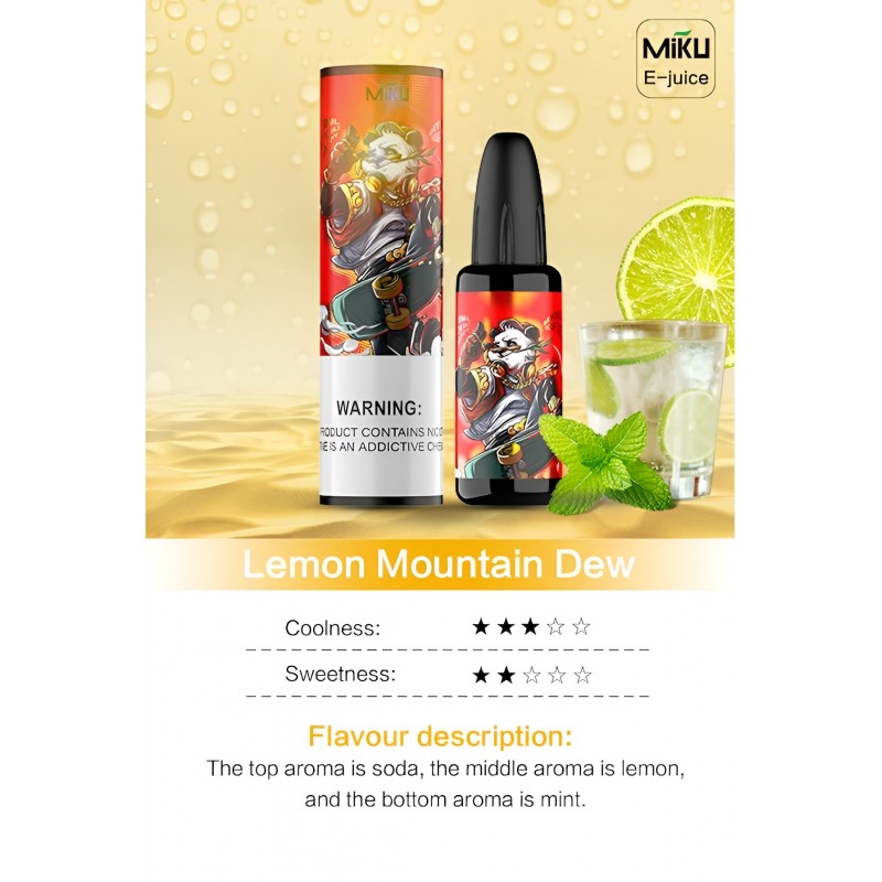 Miku Lemon Mountain Dew E-juice #025