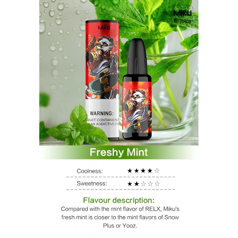 Miku Freshy Mint 5% E-juice #001