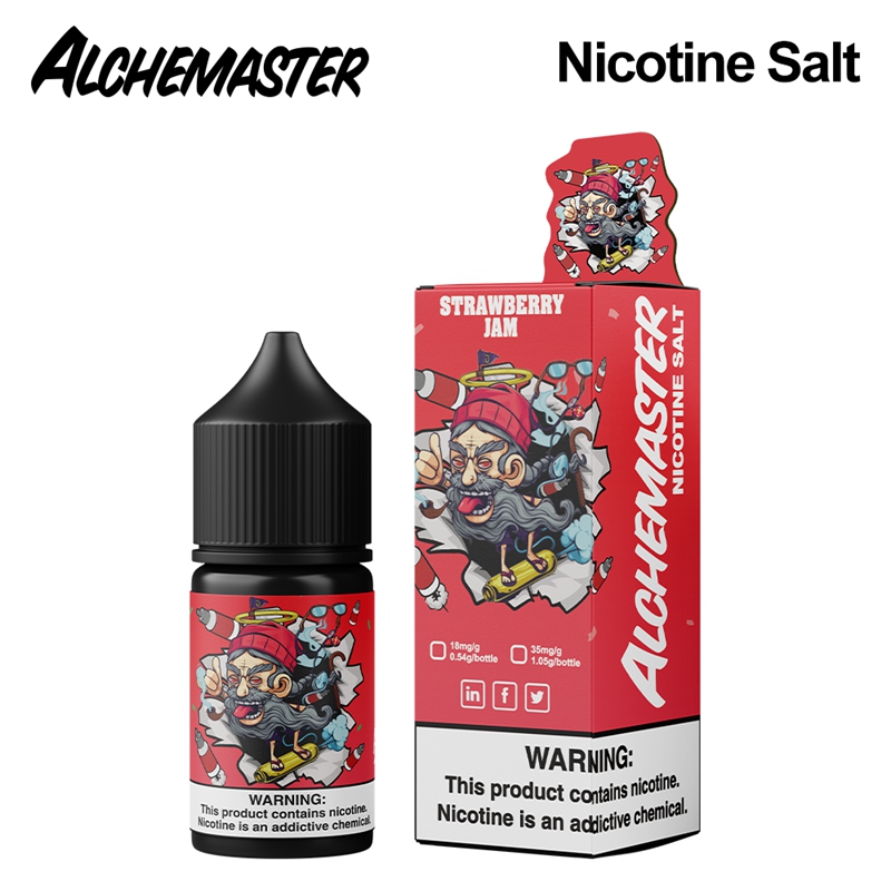Alchemaster Nicotine Salt E-liquid # Strawberry Ja...