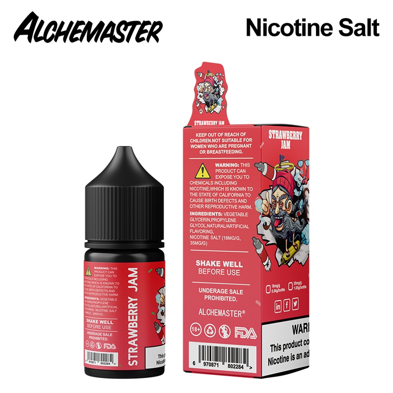 Alchemaster Nicotine Salt E-liquid # Strawberry Jam