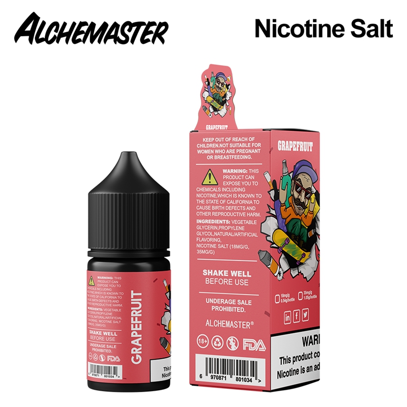 Alchemaster Nicotine Salt E-liquid # Grapefruit