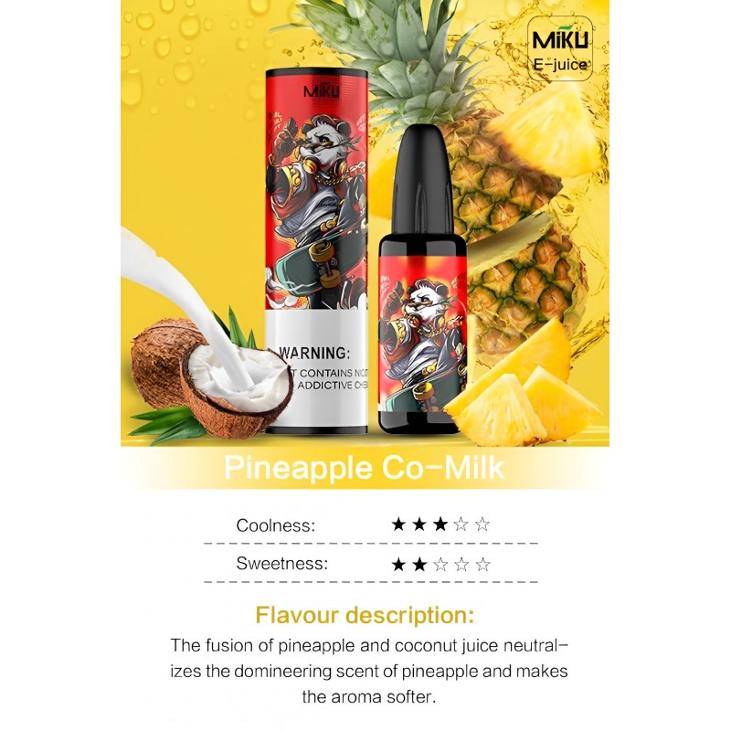 Miku Pineapple Co-milk E-juice #028