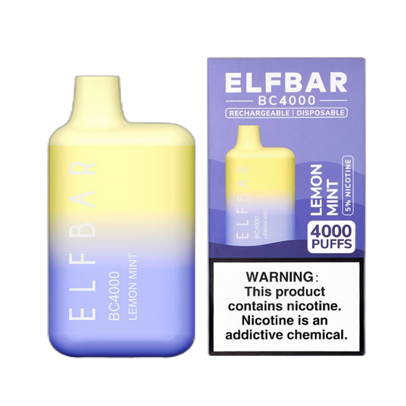 ELF BAR BC4000 Disposable 4000 Puffs Lemon Mint 11...